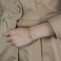 Custom Women's Name Bracelet 18k Gold Plated
