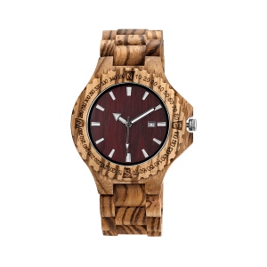 Customized Men's Wooden Calendar Watch
