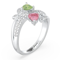 Butterfly Promise Ring with Accents
