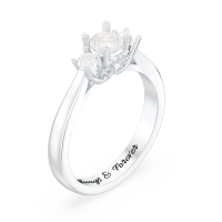 3 Stone Diamond Engagement Ring