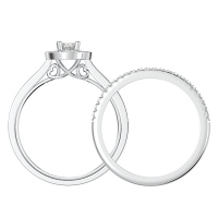 Personalized Oval Gemstone Bridal Sets